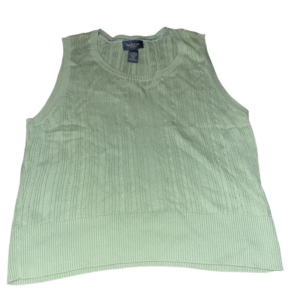 Van Heusen Light Green Tank Top
